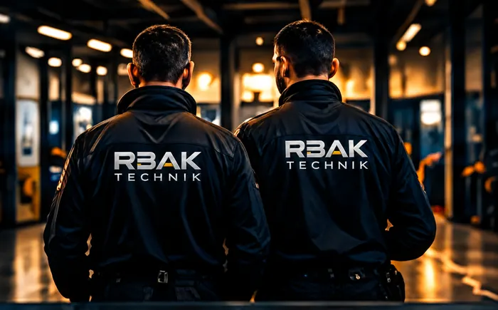Dwóch techników RBAK TECHNIK w warsztacie